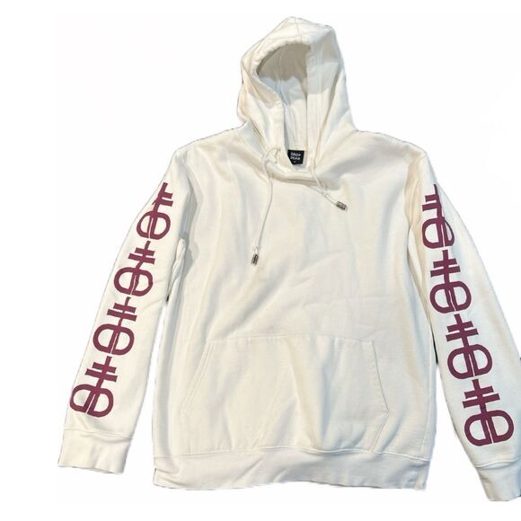 Drop Dead Men’s White Graphic Hoodie - Size M‎ - Picture 1 of 1